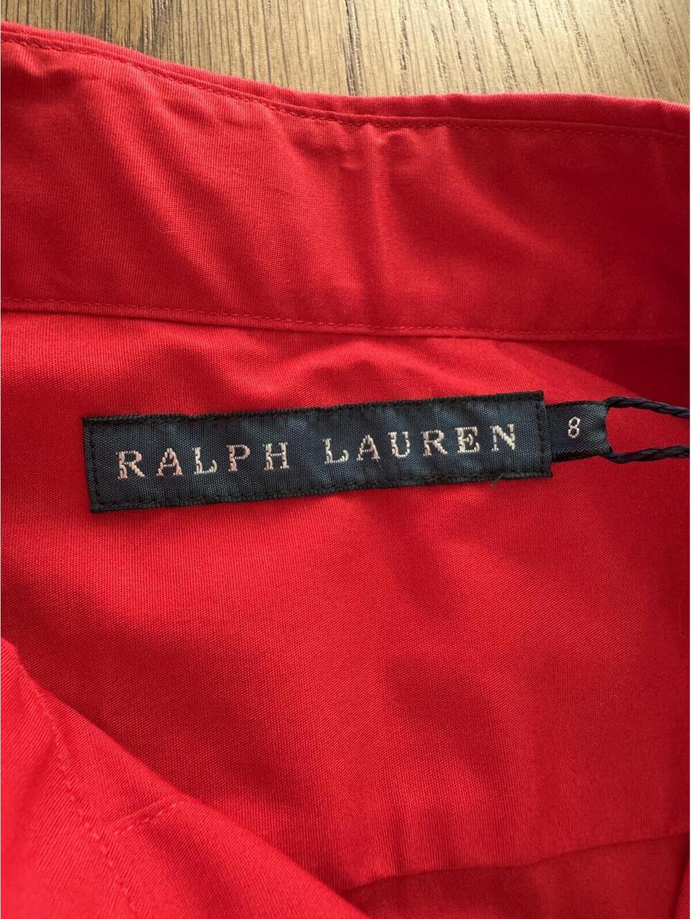 Polo Ralph Lauren Red Short Sleeve Button Up Shirt NWT Size 8 - Picture 3 of 11